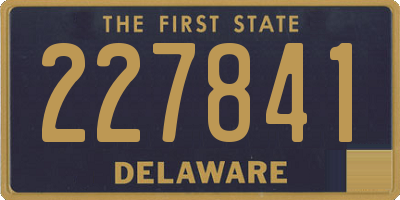 DE license plate 227841