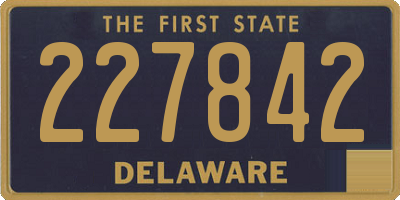 DE license plate 227842