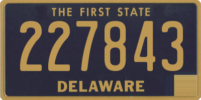 DE license plate 227843