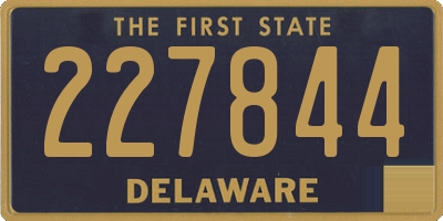 DE license plate 227844