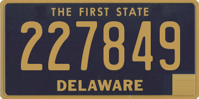 DE license plate 227849