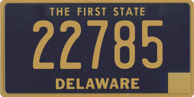 DE license plate 22785