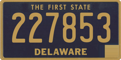 DE license plate 227853