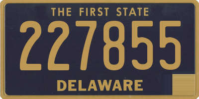 DE license plate 227855