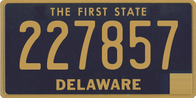 DE license plate 227857