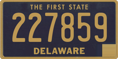 DE license plate 227859