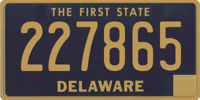 DE license plate 227865