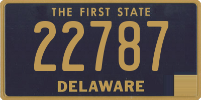 DE license plate 22787