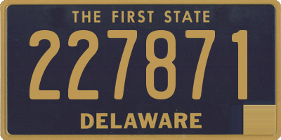 DE license plate 227871