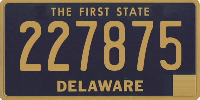 DE license plate 227875