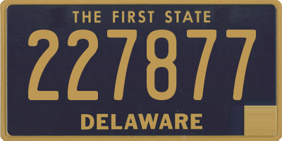 DE license plate 227877