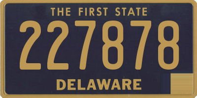 DE license plate 227878