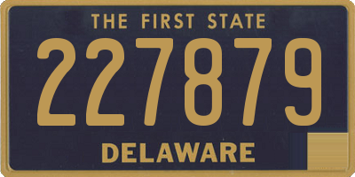 DE license plate 227879