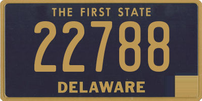 DE license plate 22788