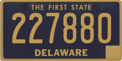 DE license plate 227880