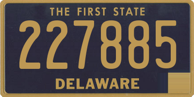 DE license plate 227885