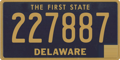 DE license plate 227887