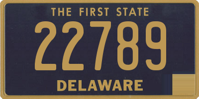 DE license plate 22789