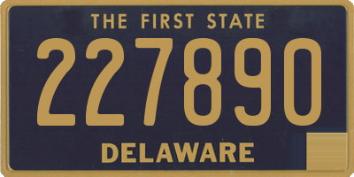 DE license plate 227890