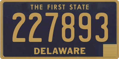 DE license plate 227893