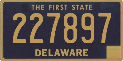 DE license plate 227897