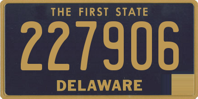 DE license plate 227906