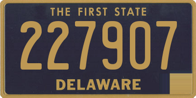 DE license plate 227907