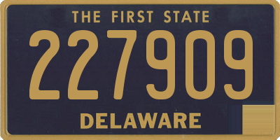 DE license plate 227909