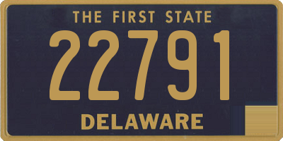 DE license plate 22791