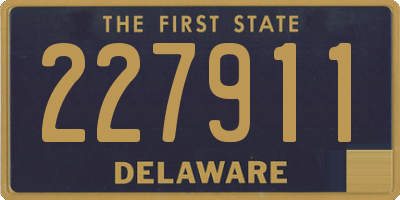 DE license plate 227911