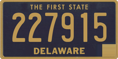 DE license plate 227915