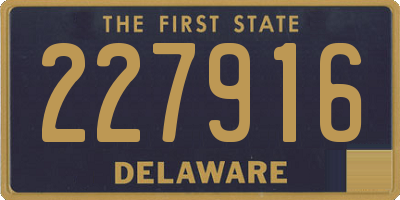 DE license plate 227916