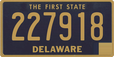 DE license plate 227918