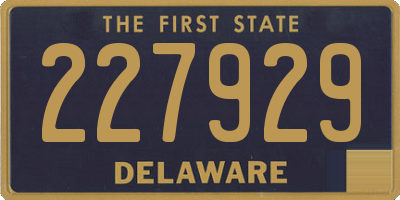 DE license plate 227929