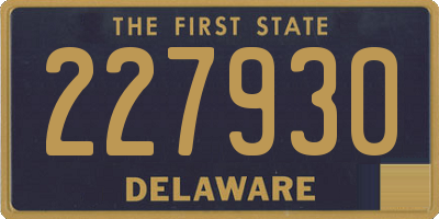 DE license plate 227930