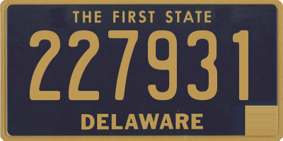 DE license plate 227931