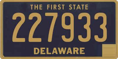 DE license plate 227933