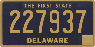 DE license plate 227937