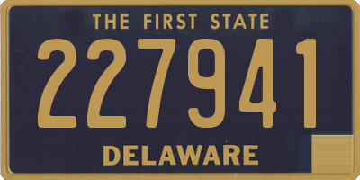 DE license plate 227941