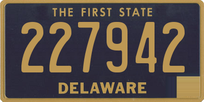 DE license plate 227942