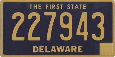 DE license plate 227943