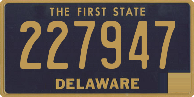 DE license plate 227947