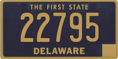 DE license plate 22795