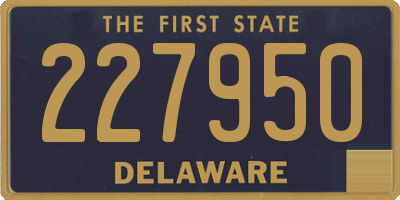 DE license plate 227950