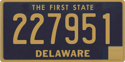 DE license plate 227951