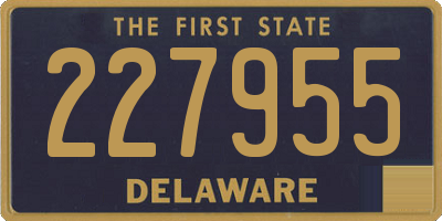 DE license plate 227955