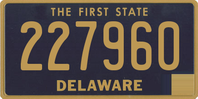 DE license plate 227960