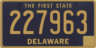 DE license plate 227963