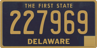 DE license plate 227969