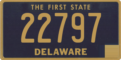 DE license plate 22797